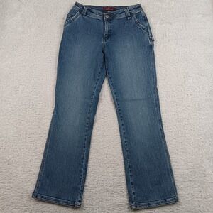 Lee Carpenter Jeans Riveted Womens 6M Blue Utility Hammer Loop LMKH30754